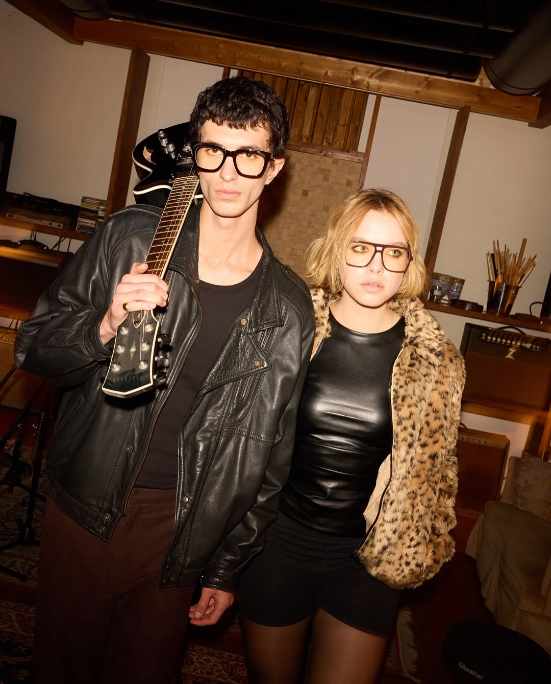 Barner Brand eyewear campaign with two models — styling by Manel Guisado