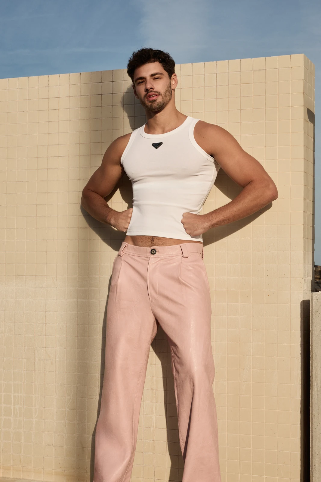Pastel tailoring portrait for Victor Magazine Brasil — styling by Manel Guisado